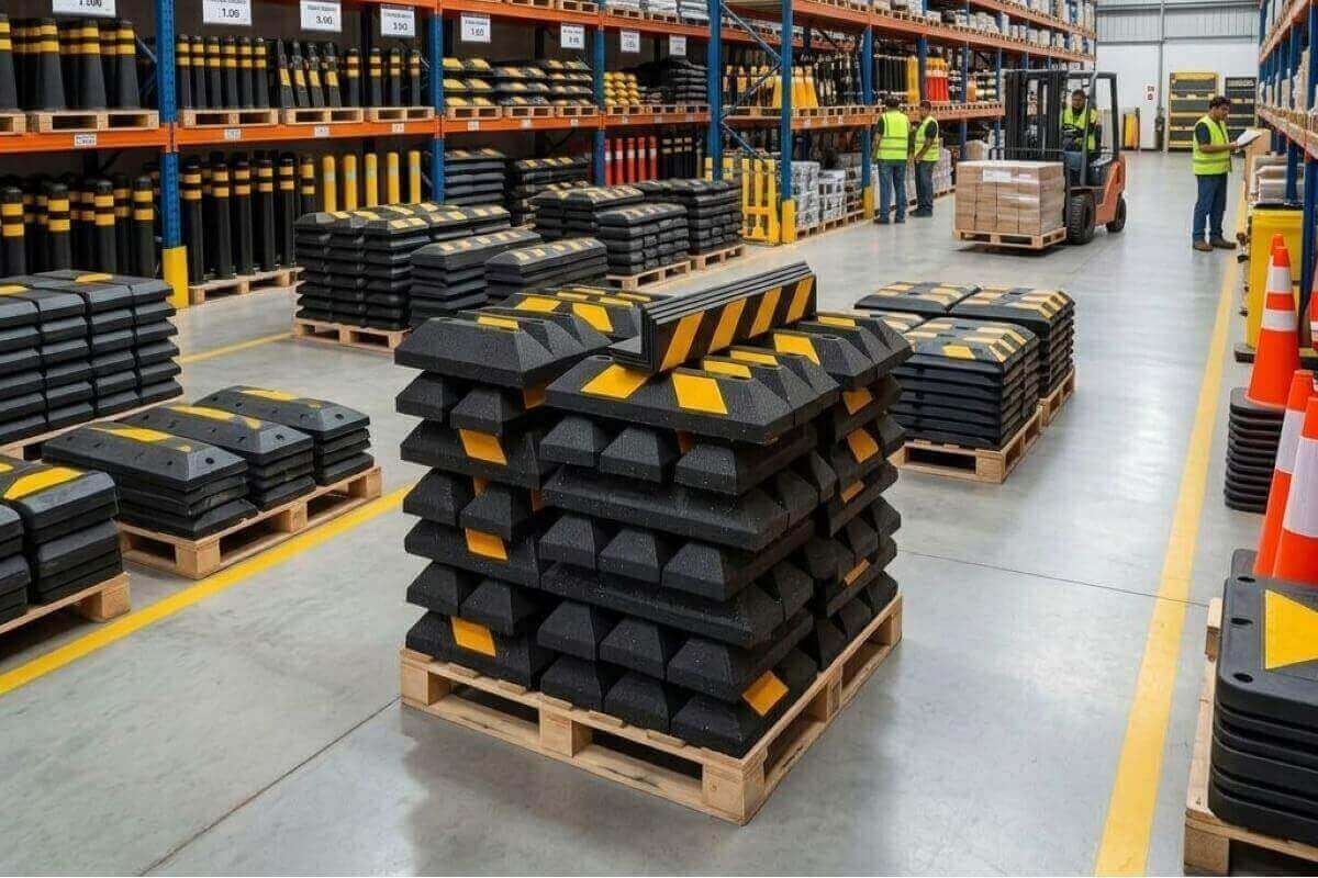 topes para estacionamiento en almacen
